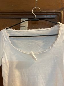 Coquette Lace Ribbed Top