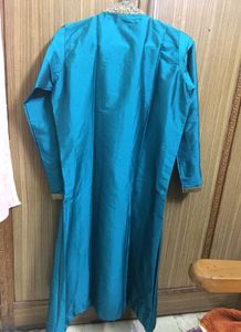 Sea Green Colour Part Wear Kurta And Chunni