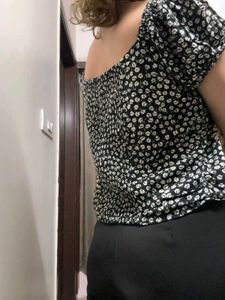 Chic Off Shoulder Crop Top