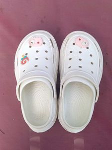 Fun White Clogs with Charms!