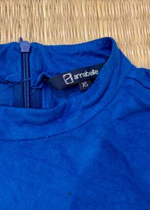 Blue Embroidered Top
