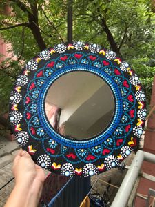 Blue And Red Mandala