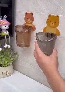 Cute Bear Wall Mounted Kitchen/Bathroom Drain Bask