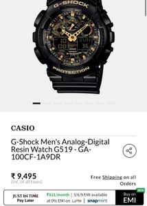 AUTHENTIC G-Shock Watch DIGITAL ANALOG