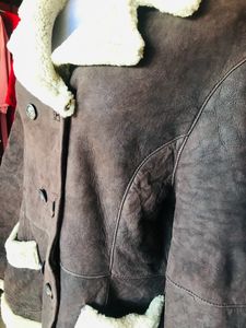 Camel 🐪 Leather Jacket with furr