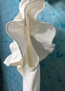 ZARA White Ruffle Sleeveless Top/dress