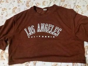 Brown LA Graphic Tee