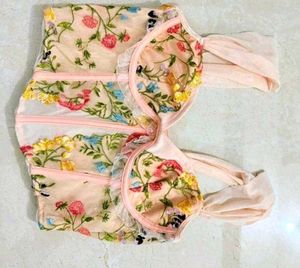Floral Embroidered Corset Top