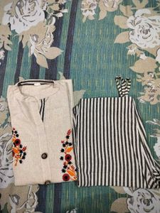 Khadi Kurti N Pant
