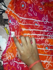 kurti set(Bandhani )