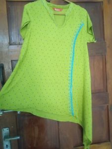 Fusion Assymetrical Short Kurti /Top