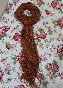 crocheted scarf