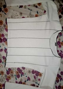 White Top With Black Lining