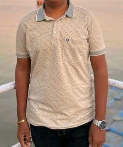 Men&#39;s Patterned Short Sleeve Polo Shirt
