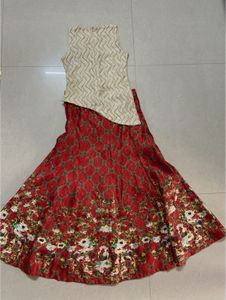 Girls&#39; Ethnic Top &amp; Skirt Set