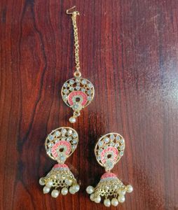 Jhumka Earrings and Mangtika