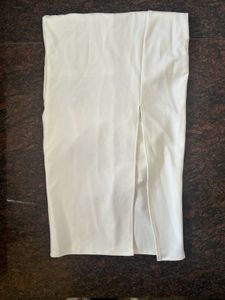 Elegant White Cutout Maxi Dress With Rhinestone De