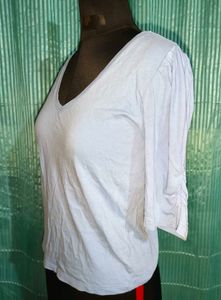 🎁Buy 2 Get 1 Free🎁Size S/M Cute Blue V-Neck Top