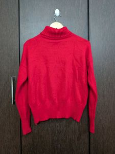 Red Lucky Cat Sweater
