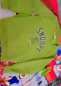 Snoopy Green Sweatshirt