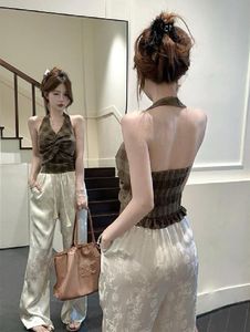 POLAR OPPOSITE TWISTED HALTERNECK TOP