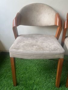 Vintage Wooden Armchairs - Set of 4