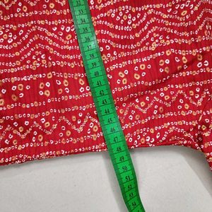 Red Printed Kurta