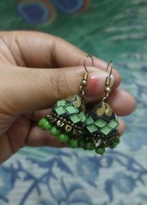 Green Earrings