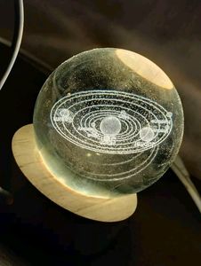3D Galxy Crystal Ball Night Light