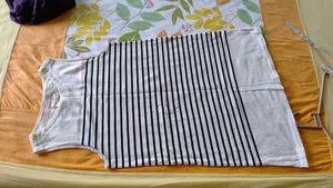 Striped Sleeveless Short Dress from Paris