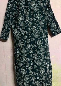 Women&#39;s Cotton Printed Straight Kurta