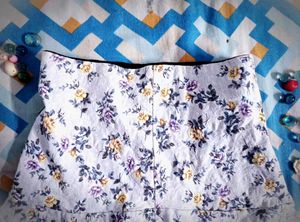 vintage floral mini skirt