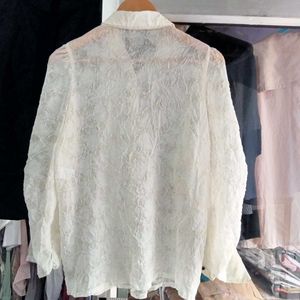 Wrinkle Floral Top
