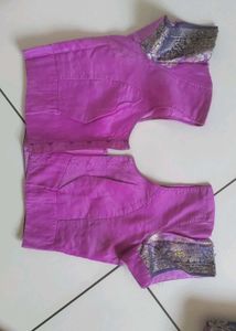 Worked Like New Pink Saree With Blouse