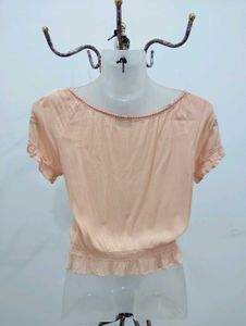 Embroidery Cinched Top