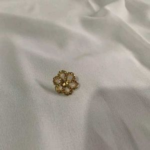 Elegant Gold Flower Stud Earrings