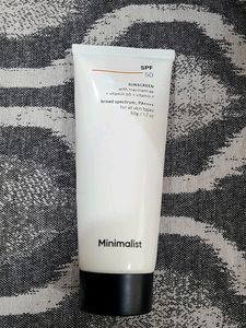 Minimalist Sunscreen 50 Spf Broad Spectrum.