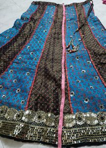 Designer Traditional Chaniya-crochet Padded SALE