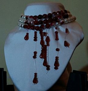 Victorian Vampire Pearl Necklace