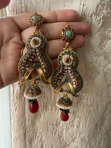 Vintage Indian Jhumka Earrings