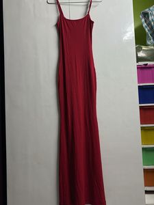 Red Bodycon Maxi Dress