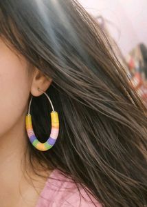 Pastel Pop Hoop Earrings