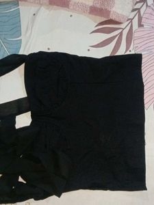 Black Cross-strap Tank Top
