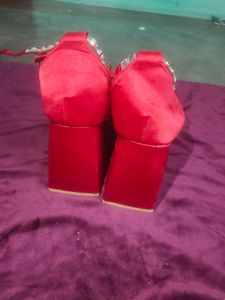 Red Platform Heels