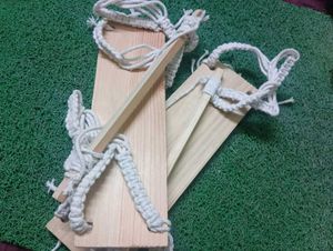 Handmade Wooden & Macrame Swing