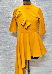 Yellow Frill Dress For 599 Coin Fixed Price