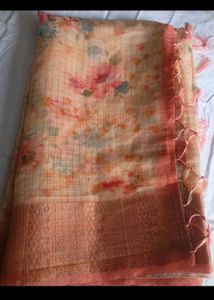 Tissue Silk Digital Floral Print Saree Trending