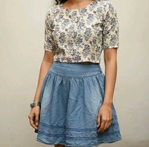 Denim Skirt (Size 30)