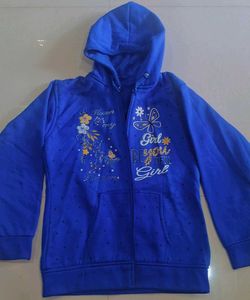 Cute Blue Girls Hoodie