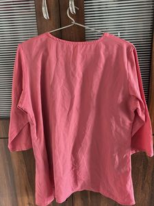 Chic Pink &amp; Black Layered Top